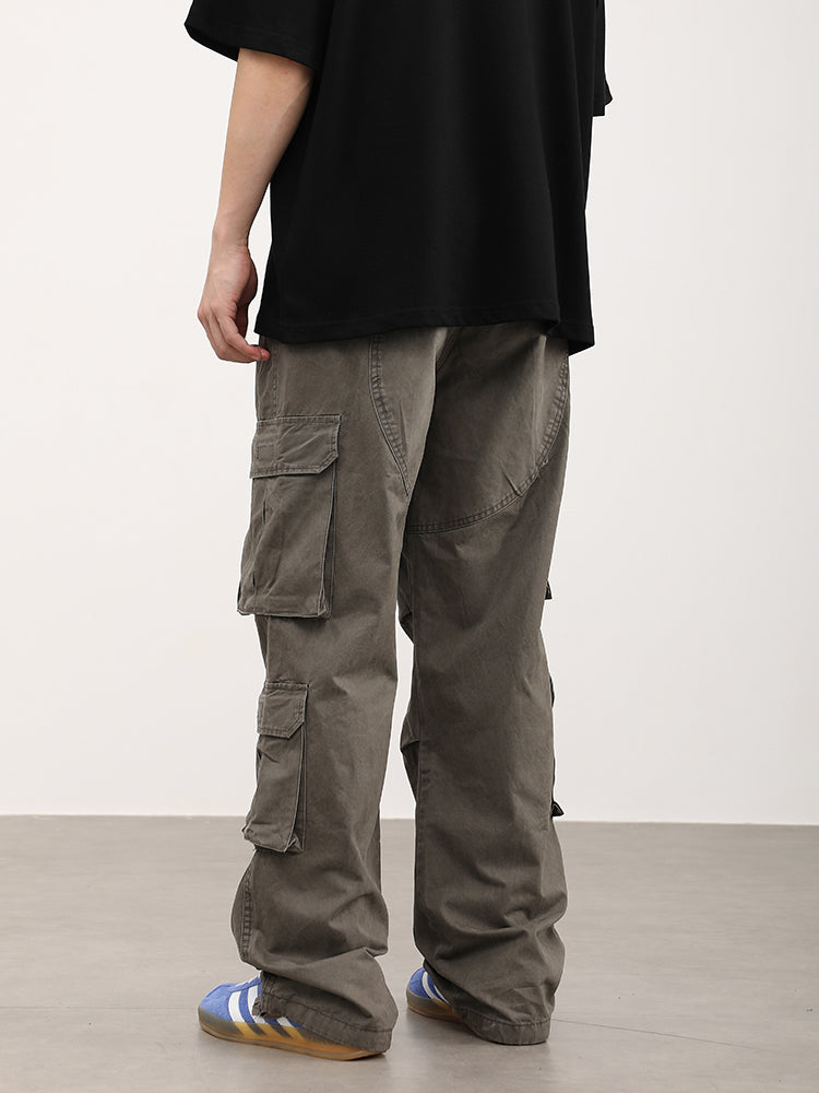 F3F Select Washed & Aged 3D Multi Pocket Work Pants