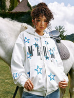 MEDM Pentagram Star Zipper Hoodie