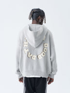 Harsh and Cruel Circular 3D LOGO Hoodie Knit Sweater