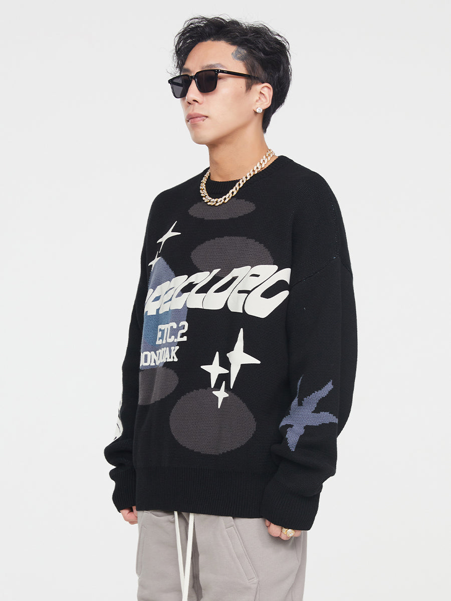 F2CE Foam Print Knit Sweater