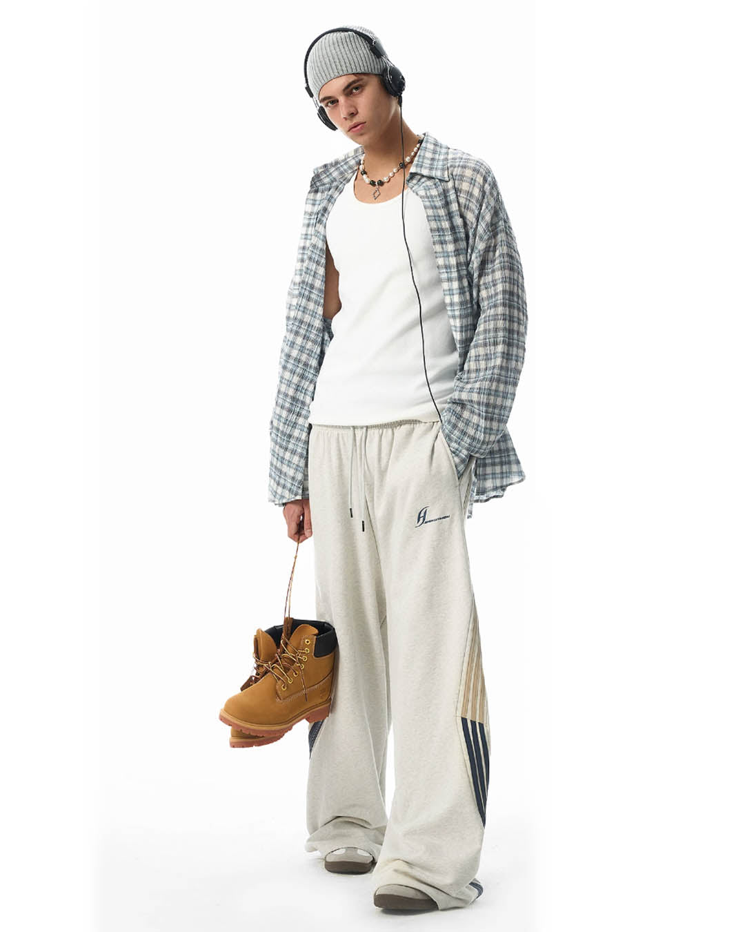 JHYQ Side Stripe Baggy Sweatpants