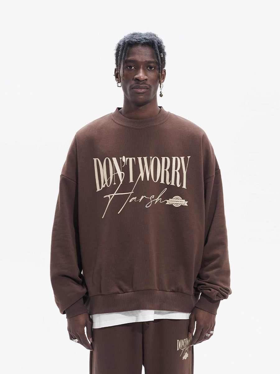 Harsh and Cruel Handwriting Logo Crewneck Sweatshirts