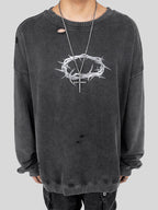 UNDERWATER Wormhole Destruction Thorns Printed Sweatshirt