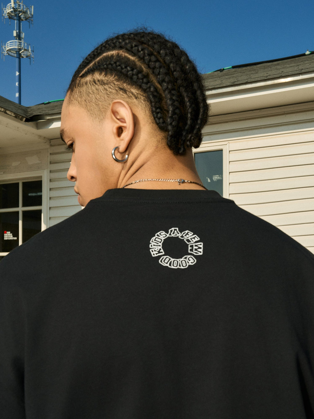 AFGK Slogan Printed Long Sleeve Tee
