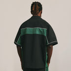 ANTIDOTE Nylon Patchwork Lapel Shirt