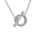 18K White Gold Diamond Finesse Pendant Necklace