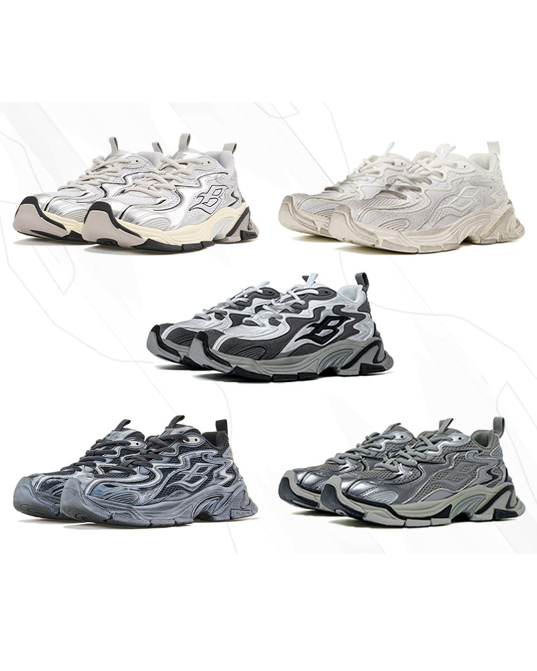 BLIND NO PLAN Flame Dad Sneakers