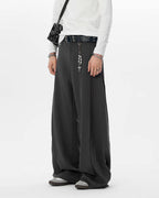 JHYQ 3D Pleated Draped Baggy Suit Pants