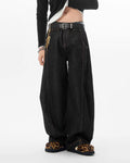 JHYQ Black Machete Baggy Jeans
