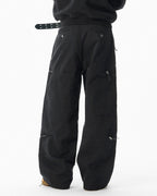 JHYQ Black Multi Zip Utility Pants
