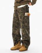 JHYQ Camouflage Drawstring Baggy Cargo Pants