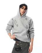 JHYQ Diamond Studded Eye Rivet Hoodie