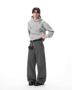 JHYQ Diamond Studded Eye Rivet Hoodie