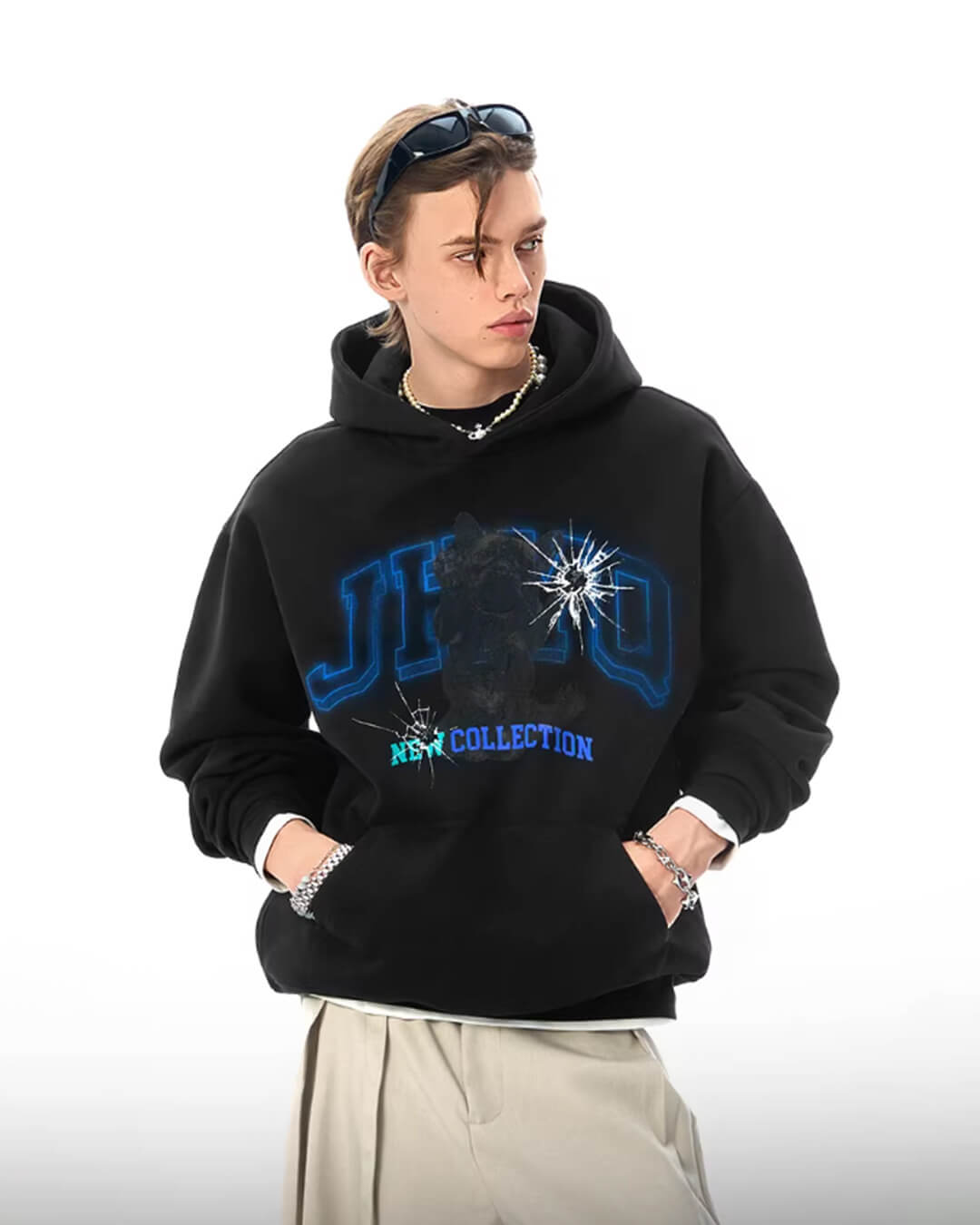 JHYQ French Bulldog Graphic Hoodie