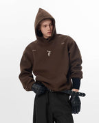 JHYQ Gothic Style J Letter Logo Hoodie