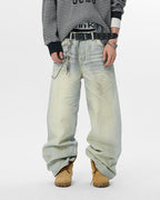 JHYQ Heavy Washed Vintage Jeans