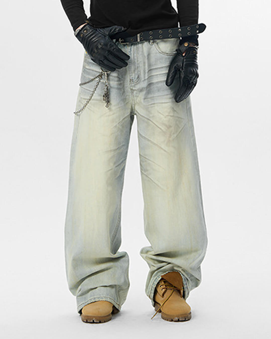 JHYQ Heavy Washed Vintage Jeans