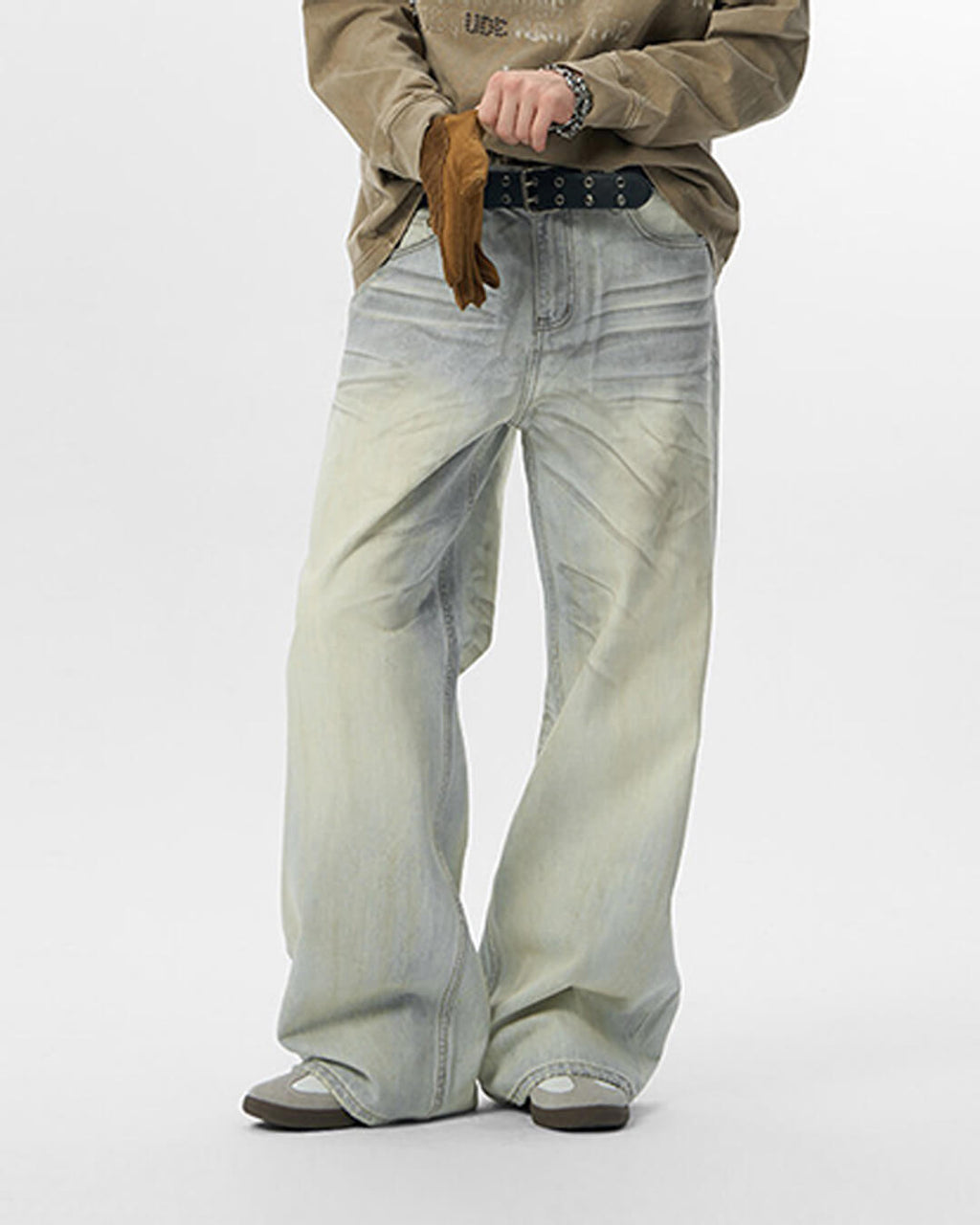 JHYQ Heavy Washed Vintage Jeans