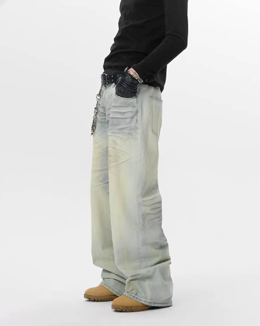 JHYQ Heavy Washed Vintage Jeans