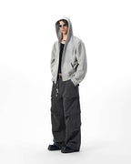 JHYQ Heavyweight Essential Cropped Zip Up Hoodie