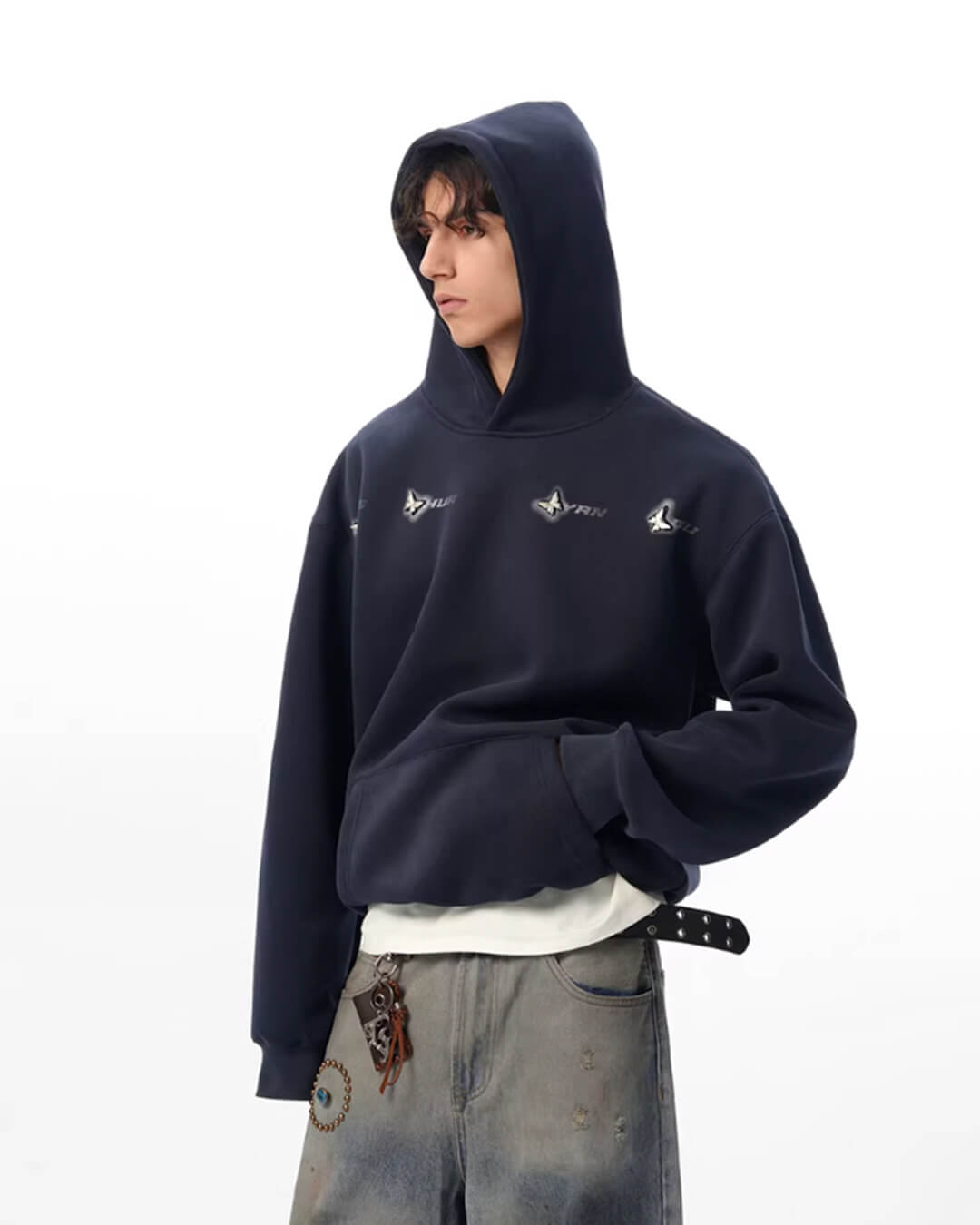 JHYQ Metal Butterfly Detail Hoodie