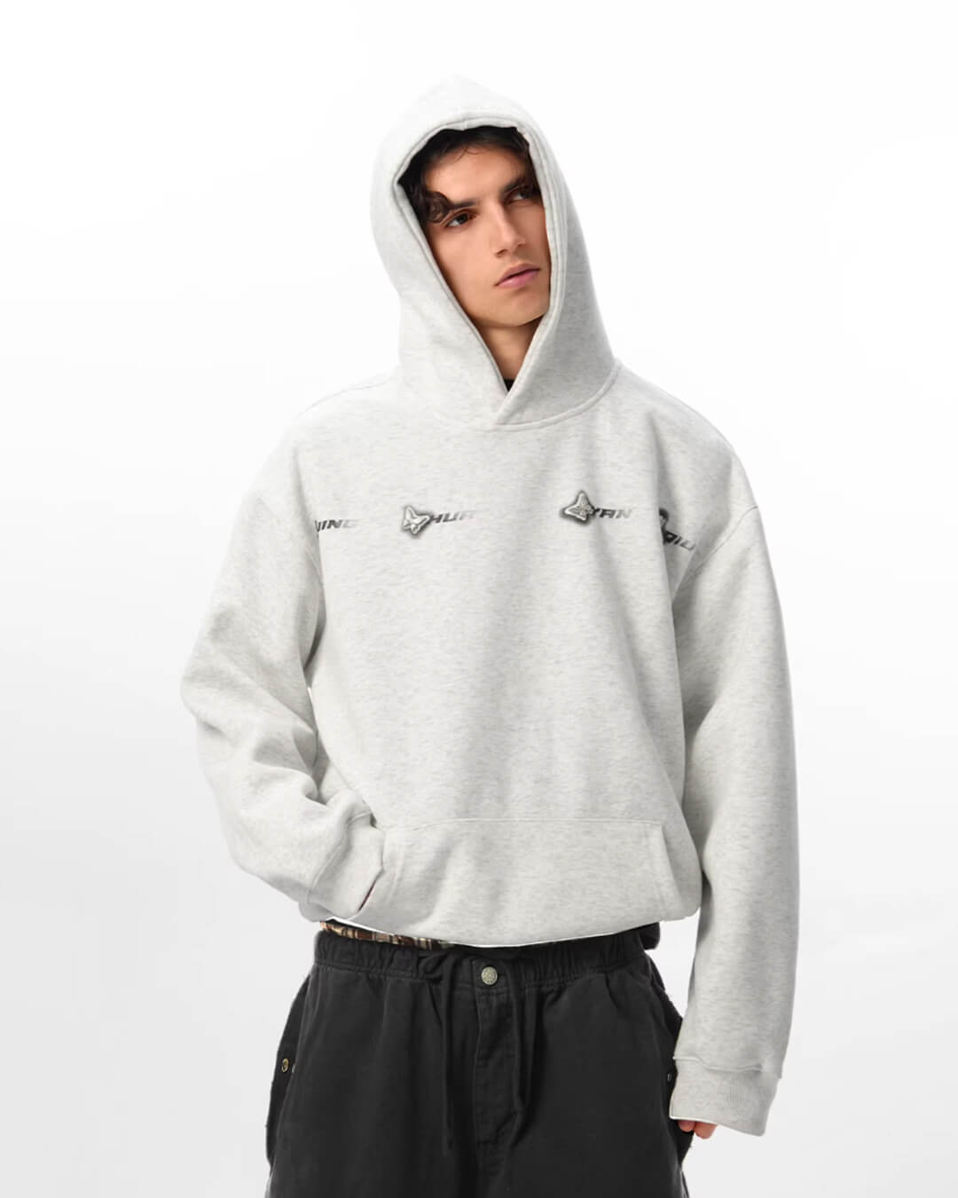 JHYQ Metal Butterfly Detail Hoodie