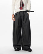 JHYQ Pinstripe Pleated Wide Leg Suit Pants