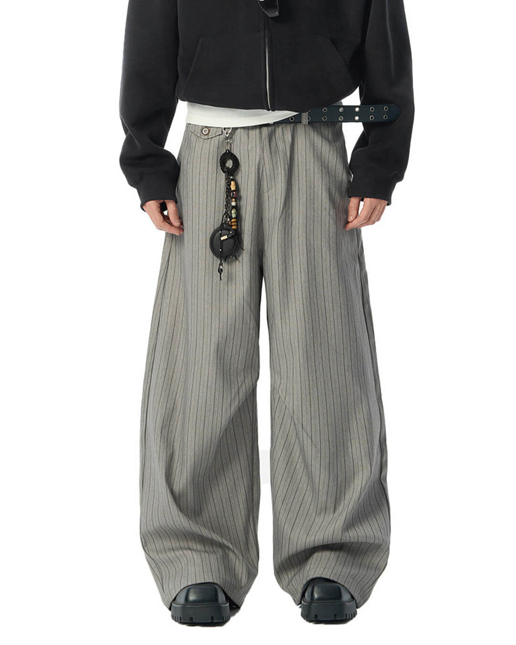 JHYQ Pinstripe Wide Leg Suit Pants