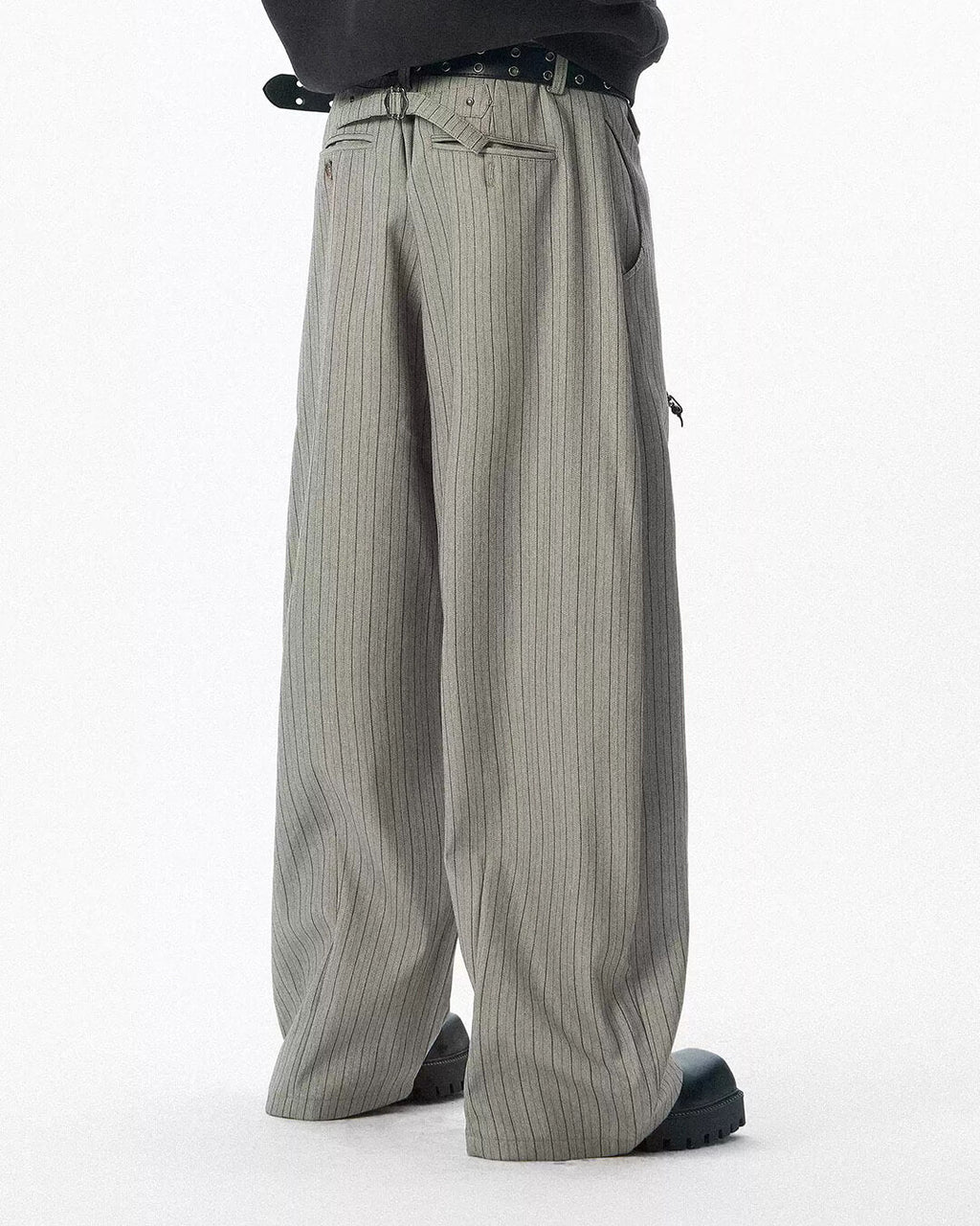 JHYQ Pinstripe Wide Leg Suit Pants