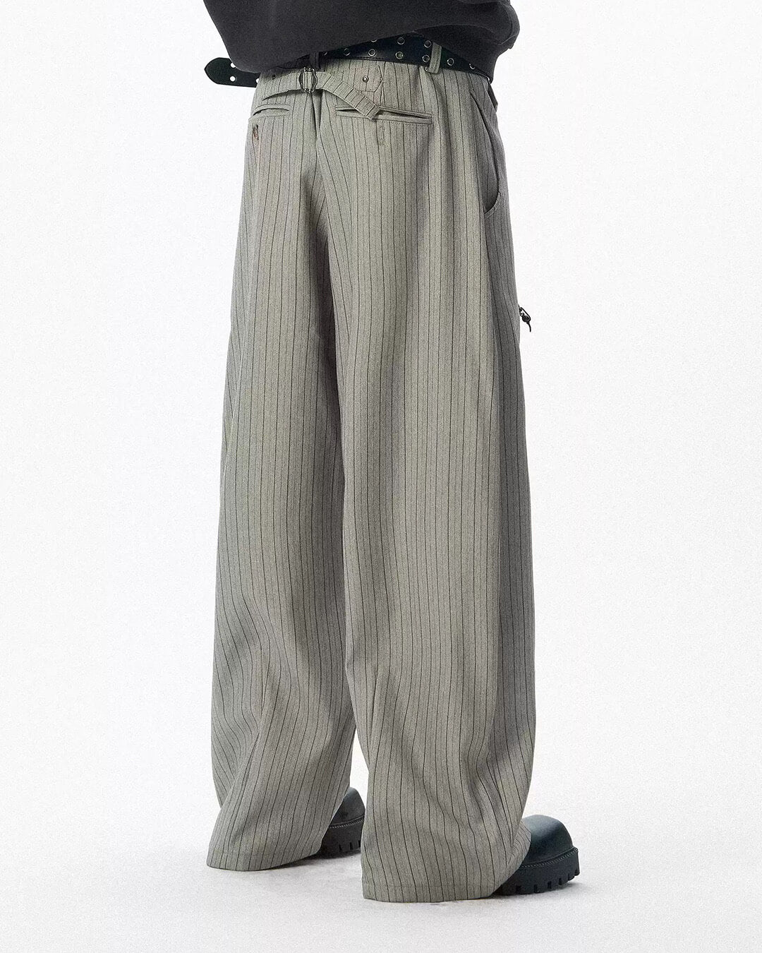 JHYQ Pinstripe Wide Leg Suit Pants