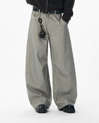 JHYQ Pinstripe Wide Leg Suit Pants