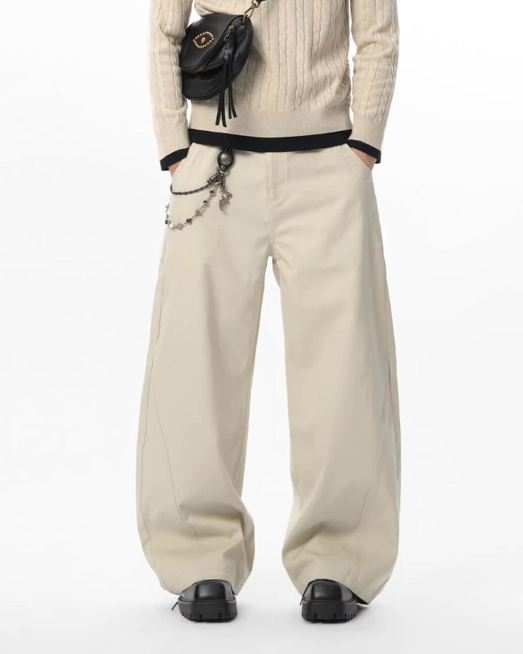 JHYQ Side 3D Stitch Baggy Pants