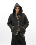 JHYQ Small Logo Double Zipper Hoodie