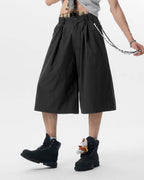 JHYQ Strap Detail Pleated Suit Shorts