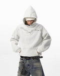 JHYQ Thorn Print 3D Patch Hoodie