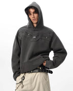 JHYQ Thorn Print 3D Patch Hoodie