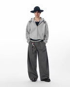 JHYQ Vine Horse Cropped Zip Up Hoodie
