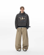 JHYQ Vintage Lucky Duck Print Hoodie