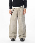 JHYQ Washed Distressed Baggy Double Knee Jeans