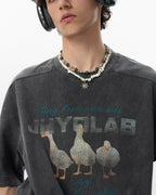 JHYQ Washed Duck Print Tee