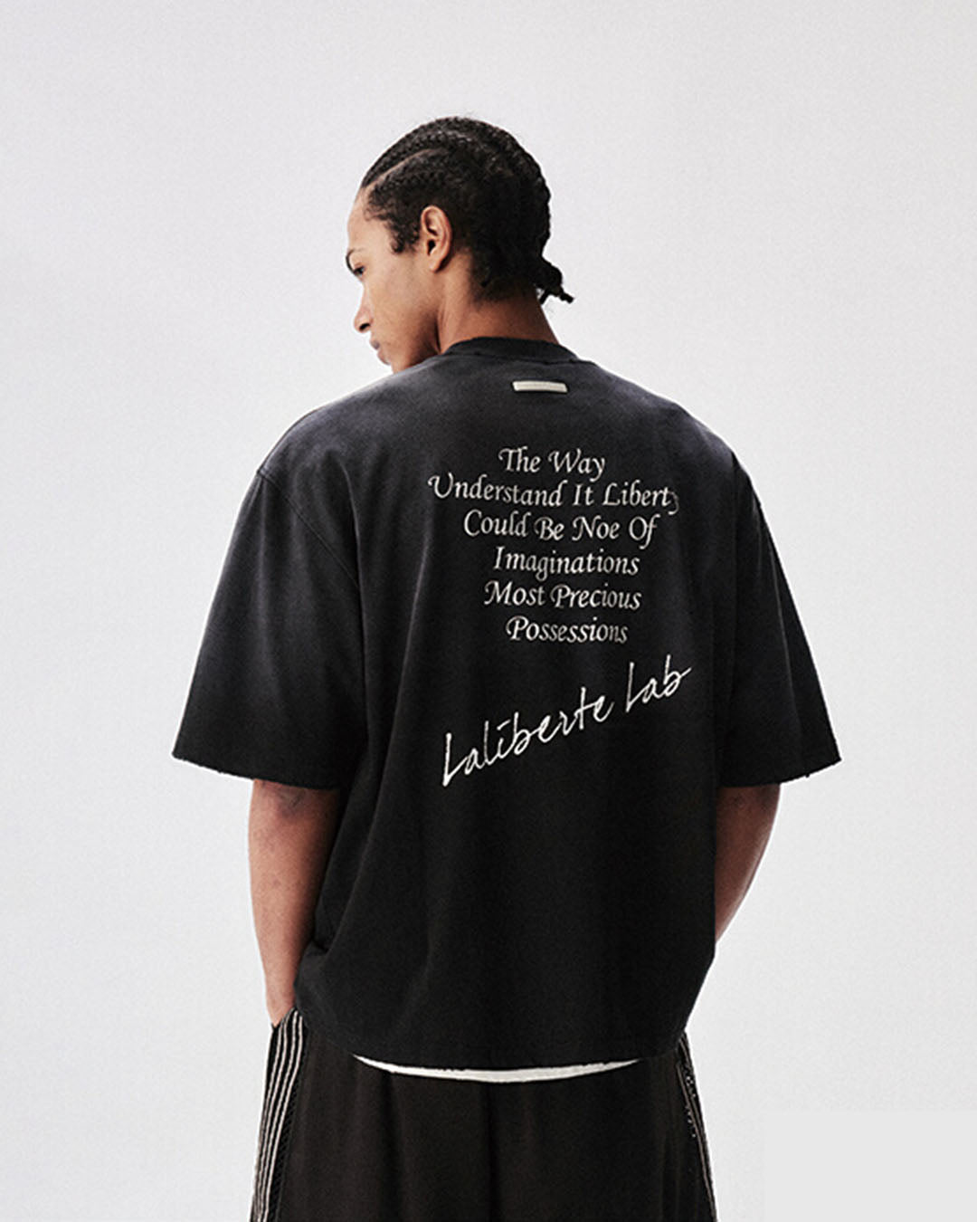 Labt Distressed Holes Dirty Print Tee