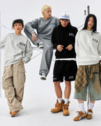 MEDM Logo Embroidered Basic Sweatshirt