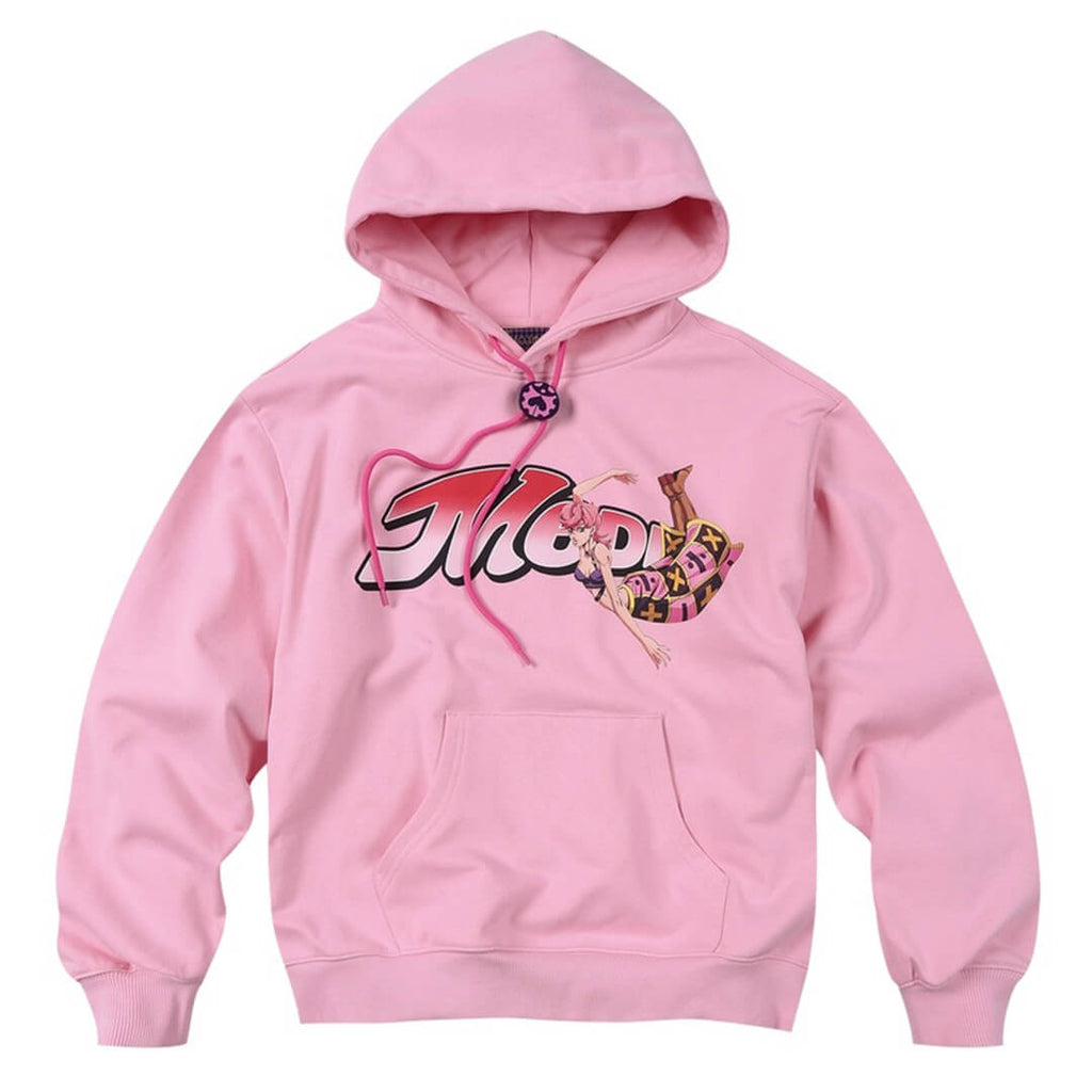 MEDM × JOJO Accent Drawstring Print Hoodie