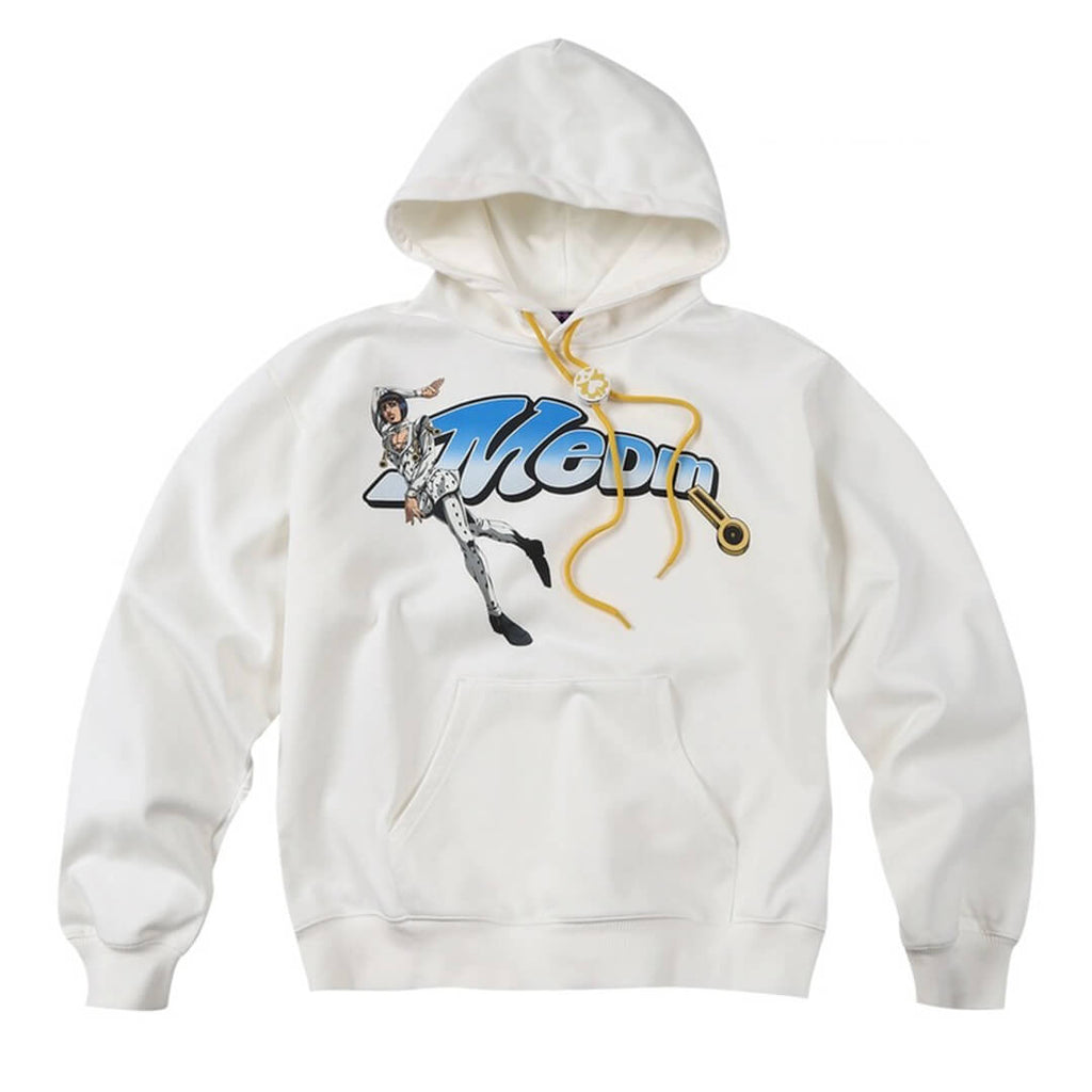 MEDM × JOJO Accent Drawstring Print Hoodie