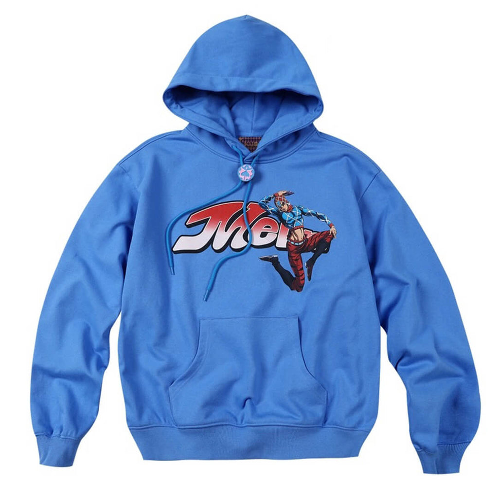 MEDM × JOJO Accent Drawstring Print Hoodie
