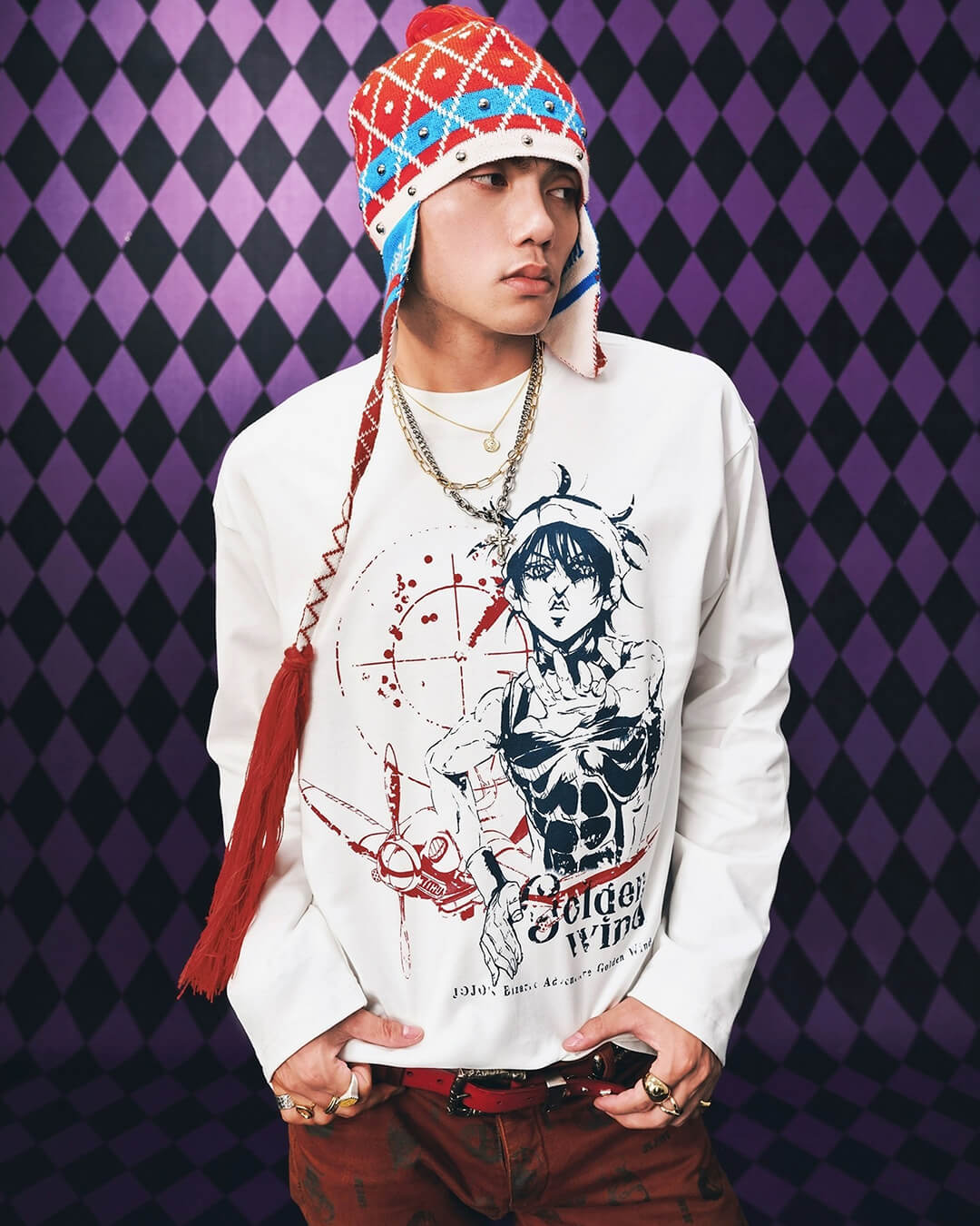 MEDM × JOJO Character Print Long Sleeve Tee