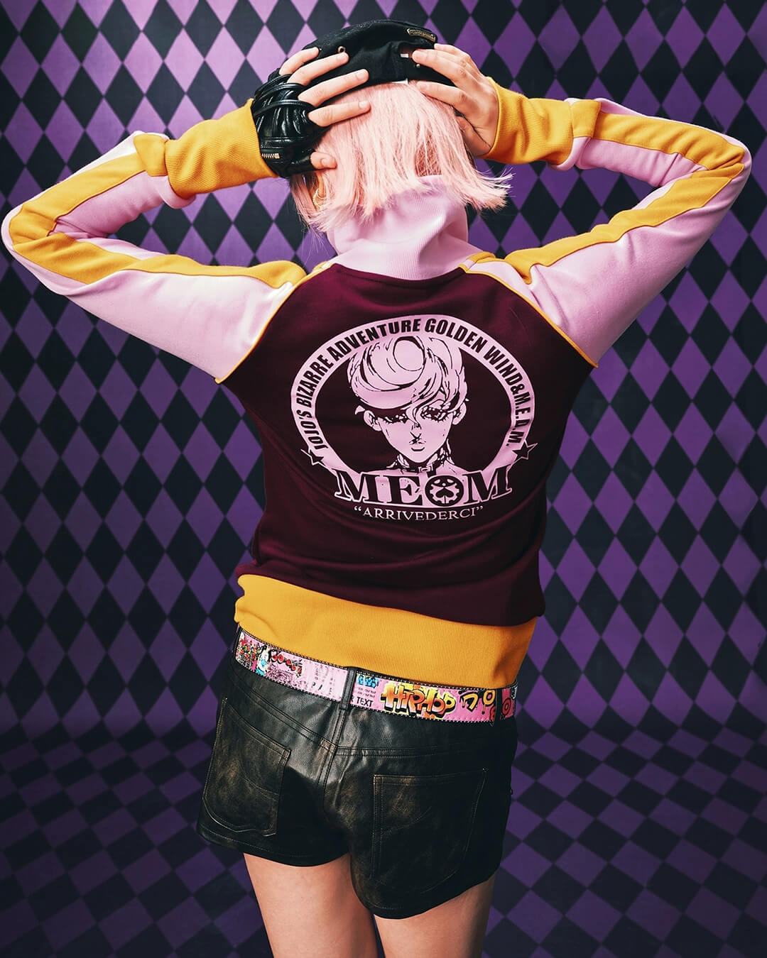 MEDM × JOJO Color Block High Neck Track Jacket