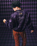 MEDM × JOJO Diamond Plaid Harrington Jacket