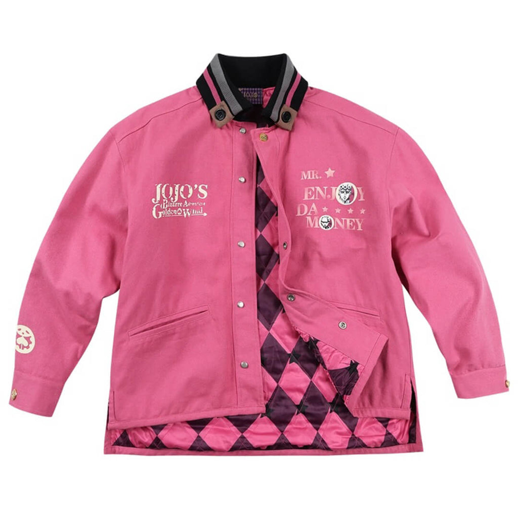 MEDM × JOJO Diamond Plaid Quilted Work Jacket