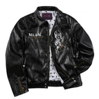 MEDM × JOJO PU Leather Biker Jacket